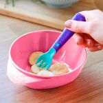 Kit 4 Pratos Fundos Easy Scoop Rosa e Turquesa (7m+) - Tommee Tippee