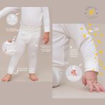 Pijama longo em viscolycra PJ Penka Milú Off White - Penka & Co.