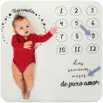 Manta Mesversário Bege - Hug