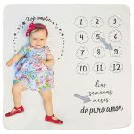 Manta Mesversário Bege - Hug