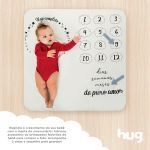 Manta Mesversário Bege - Hug