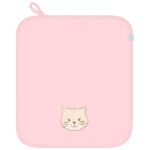 Kit com 2 fraldinhas de boca para bebê em suedine Gatinha - Hug