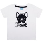Camiseta c/ Short em malha para bebê Bulldog - TMX