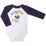 Body longo c/ Calça saruel para bebê em suedine Monster - TMX