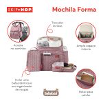 Mochila Maternidade Forma Lilás Rosado - Skip Hop