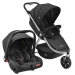 Travel System: Carrinho Sway + Bebê Conforto Preto (0-15kg) - Litet
