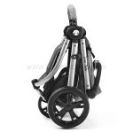 Travel System: Carrinho Sway + Bebê Conforto + Base Isofix Cinza (0-15kg) - Litet