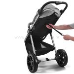 Travel System: Carrinho Sway + Bebê Conforto + Base Isofix Cinza (0-15kg) - Litet