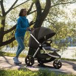 Travel System: Carrinho Sway + Bebê Conforto + Base Isofix Cinza (0-15kg) - Litet
