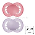 Chupeta Original Borracha Natural Rosa 2pçs (16m+) - MAM