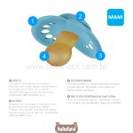 Chupeta Original Borracha Natural Azul 2pçs (6m+) - MAM