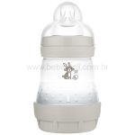 Kit Mamadeiras Anticólica Easy Start c/ bicos Cinza (0m+) - MAM