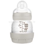 Kit Mamadeiras Anticólica Easy Start c/ bicos Cinza (0m+) - MAM