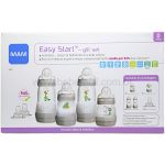 Kit Mamadeiras Anticólica Easy Start c/ bicos Cinza (0m+) - MAM