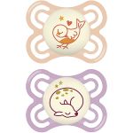 Chupeta Perfect Night Girls 2pçs (0-6m) - MAM