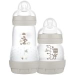  Kit 2 Mamadeiras Anticólica Easy Start 130ml e 260ml Cinza (0m+) - MAM