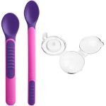 Kit 2 Colheres Termossensíveis com protetor Lilás (6m+) - MAM