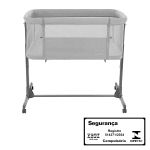 Berço Co-Sleep Noah Light Grey (0-6m) - Kikka Boo