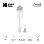 Escova para Mamadeira e Bico 2 em 1 Rosa (0m+) - Kikka Boo