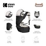 Canguru para bebê 3 em 1 Chloe Preto (5m+) - Kikka Boo