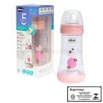 Mamadeira Perfect 5 240ml Fluxo Médio Rosa (2m+) - Chicco