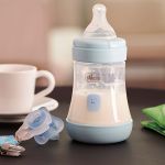 Mamadeira Perfect 5 150ml Fluxo Inicial Azul (0m+) - Chicco