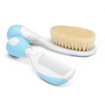 Escova e Pente Cerdas Naturais Azul (0m+) - Chicco