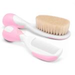 Escova e Pente Cerdas Naturais Rosa (0m+) - Chicco