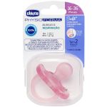 Chupeta PhysioForma Soft Silicone Rosa Claro Tam 2 (16-36m) - Chicco
