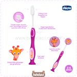 Escova de Dentes Girafinha Lilás (3+) - Chicco