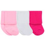 Kit com 3 meias Soquete para bebe Rosa - Puket