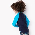 Camiseta Surfista para bebê em lycra FPS 50 Azul - Puket