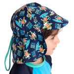 Chapéu de banho Kids Australiano c/ proteção solar FPS 50 Jacaré - Puket