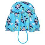 Chapéu de banho Kids Australiano c/ proteção solar FPS 50 Tubarão (1-3 anos) - Puket