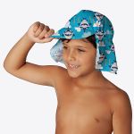 Chapéu de banho Kids Australiano c/ proteção solar FPS 50 Tubarão (1-3 anos) - Puket