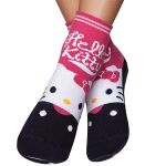 Meia Soquete Pansocks infantil Hello Kitty Marinho - Puket