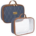 Kit 2 Necessaires para bebê Chicago Jeans - Just Baby