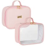 Kit 2 Necessaires para bebê Milão Rosa - Just Baby