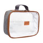 Kit 2 Necessaires para bebê Denver Cinza - Just Baby