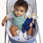 Cadeira Moisés Aconchego com Vibração e Sons Azul (0-18kg) - Clingo