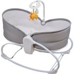 Cadeira Moisés Aconchego com Vibração e Sons Cinza (0-18kg) - Clingo