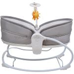 Cadeira Moisés Aconchego com Vibração e Sons Cinza (0-18kg) - Clingo