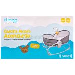 Cadeira Moisés Aconchego com Vibração e Sons Cinza (0-18kg) - Clingo