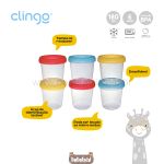 Potes Easy para Armazenamento de Leite Materno e Papinhas 6un - Clingo