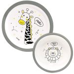 Kit Prato Raso e Bowl Zoo (6m+) - Clingo