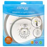 Kit Prato Raso e Bowl Zoo (6m+) - Clingo