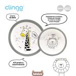 Kit Prato Raso e Bowl Zoo (6m+) - Clingo