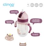 Copo com Alça e Canudo de Silicone Milky 220ml (6m+) - Clingo