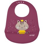 Babador com Cata-migalhas de Silicone Flex Milky (3m+) - Clingo