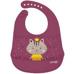 Babador com Cata-migalhas de Silicone Flex Milky (3m+) - Clingo